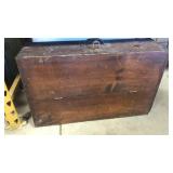 Vintage Wooden Toolbox w/ Tools