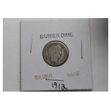 Old Silver Barber Dime