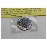 Half Dollar with Statehood Quarter Image