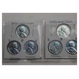 6 Steel War Cents P-D-S