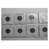 8 Buffalo Nickles