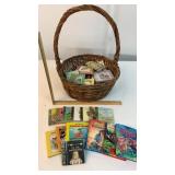 Basket Full Mini Golden Books, Etc