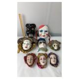 Mardi Gra Face Masks, Wall Hangings