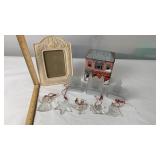 Gotham Ornaments, Frame, Tin, Candle Holders