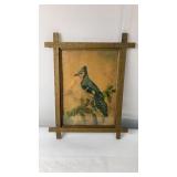 Framed Print - The Blue Jay- Water Damage