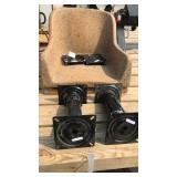2- Fiberglass Seats w/ Swivel Pedestals