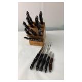 Cutco Knife Set With Butcher Block, Extra