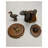 Assorted Wooden Wildlife Souvenirs