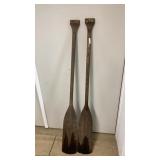 2- Early Canoe Paddles- 54"