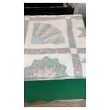Large Vintage Pastel  Quilt