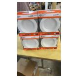 4 Commercial Electric 6" White Recessed LED Kit
