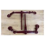 2 New 5/16"-3/8" Ratchet Chain Binders