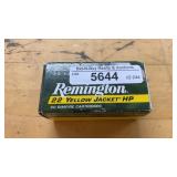.22 Cal. Remington Yellow Jacket HP