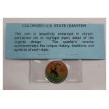 Color Wyoming State Quarter
