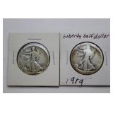 1917, 1919 Liberty Half Dollar