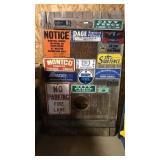 Sign Collection w/ Wood Display