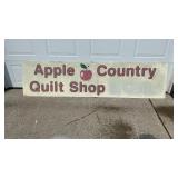 Apple Country Quilt Shop Metal Sign- 8