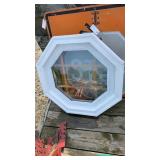 24" Octagon Window W/ Grille and Painted