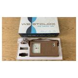 Westclox Clock Transistor Radio With Box