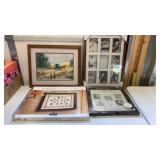 Picture Frames 3 New And One Amish Painting
