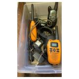 Wooden Box - Motorola Walkie Talkies