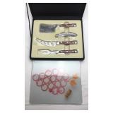 Stainless Knife Set w/ Cutting Board