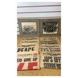 1945 War Surrender Newspaper, 1944 Photo