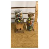 2- Jars Full Of Marbles