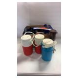Coolers, Water Bottles, And Cooler Bags