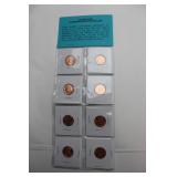 8 Uncirculated Mint Set Medallions
