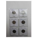 6 Buffalo Nickles