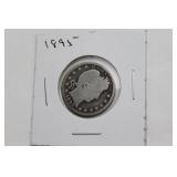 Silver 1895 Barber Quarter