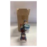 Home Interior Snow Man Candle Holder