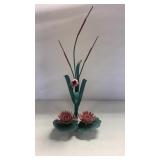 Wall Mount Flower Candle Holders