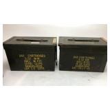 5.56 Metal Ammunition Cans (x2)