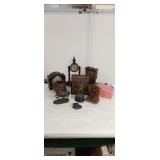 Several Clocks,Retro Light with Pink Cover,