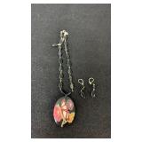 Fashion Necklace With Earrings