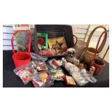 Baskets With Christmas Decorations