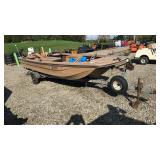 1970 Astro Fishing Boat w/Johnson Motor, Trailer