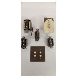 Vintage Fixtures, Brass Plated Cover, P