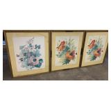Large Framed Floral Prints 28"x34"