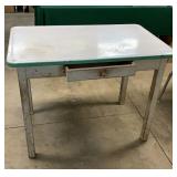 Porcelain Top Kitchen Work Table w/Drawer