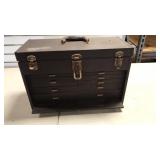 7 Drawer Felt Lined Metal Toolbox