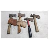 4- Hatchets, 2- with Sheaths