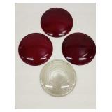 Vintage Glass Automobile Light Covers