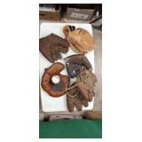 Vintage Ball Cleats and Gloves