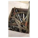 Box Lot of Wrenches & Sockets