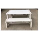 Poly Picnic Table, Convert to Benches