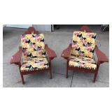 2- Adirondack Chairs w/ Cushions