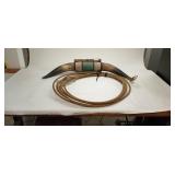 Roping Lasso with Mounted Cattle Horns